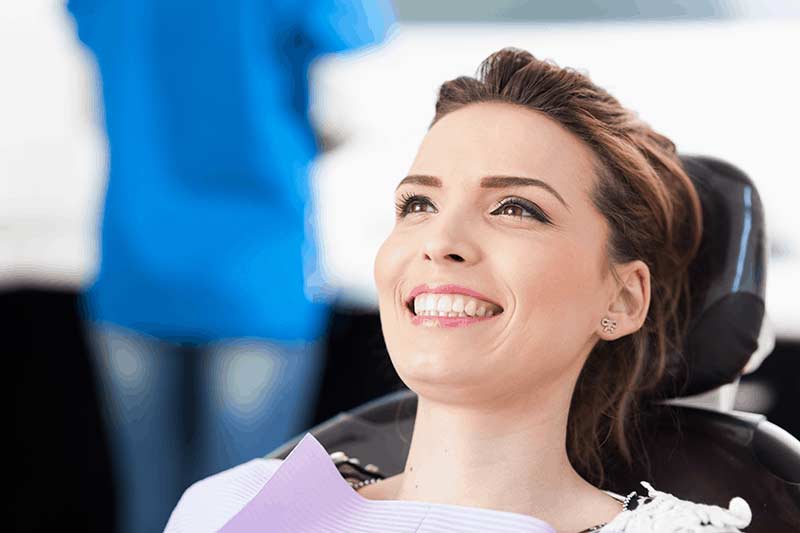 Woman receiving dental care during pregnancy