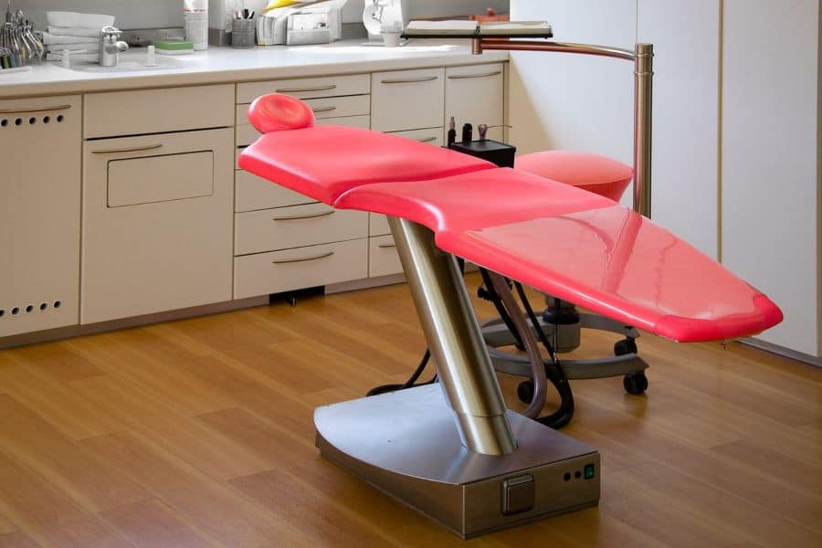 Dentist chair in dental office