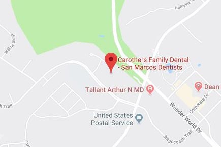 Carothers Family Dental on a map preview. Click or Tap to open in Google Maps